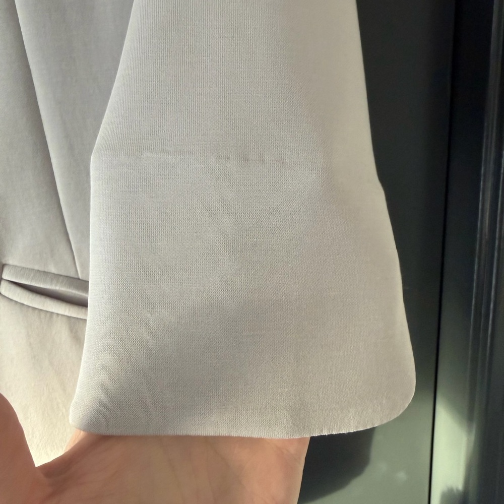 Skies Are Blue Blush Shawl Collar Blazer with Floral Lining - Picture 4 of 6